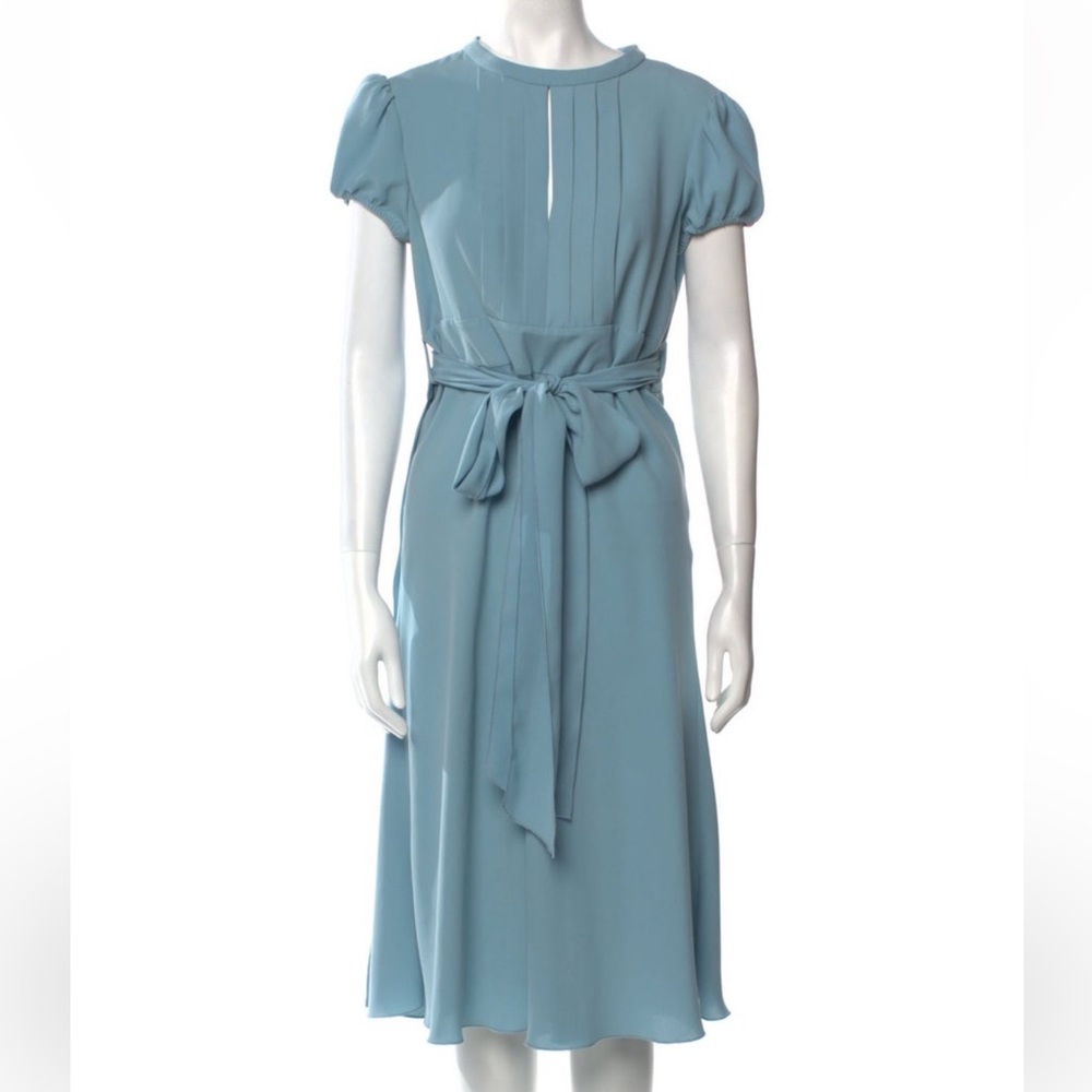 RED Valentino Soft Blue Midi Dress wrap style